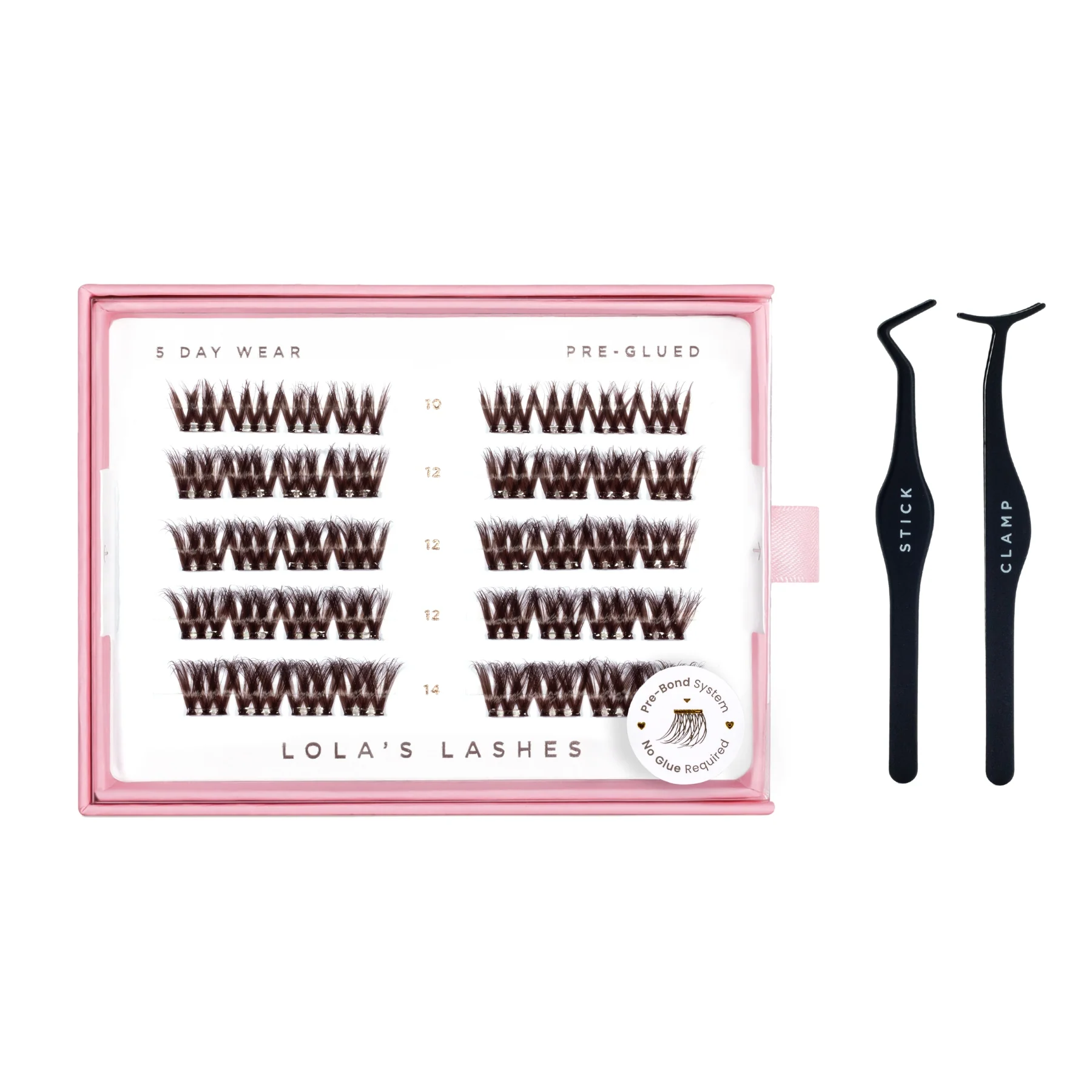 Bold Definition Dark Brown Pre-Glued Lashes Set