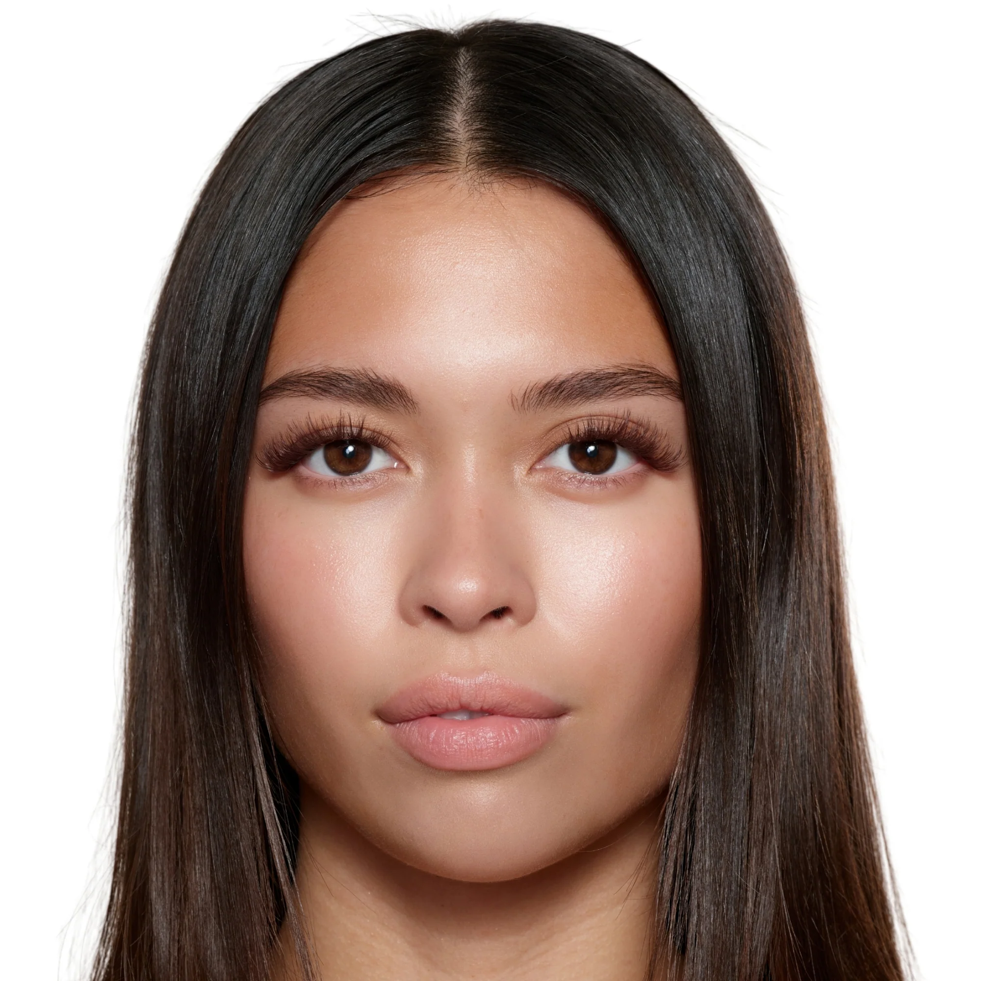Soft Cocoa Brown Pre-Glued Lashes - Image 4