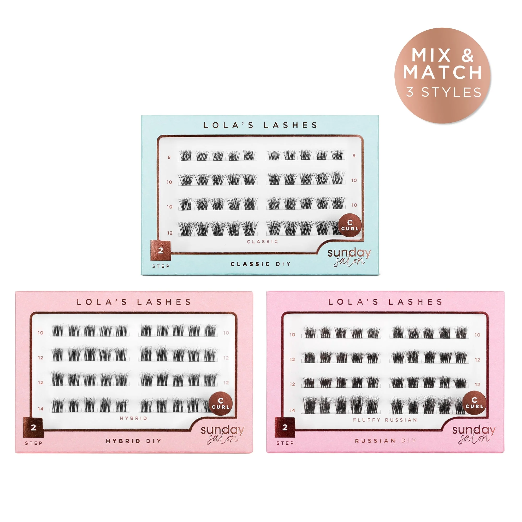 DIY Lash Extensions Trio Refill Bundle