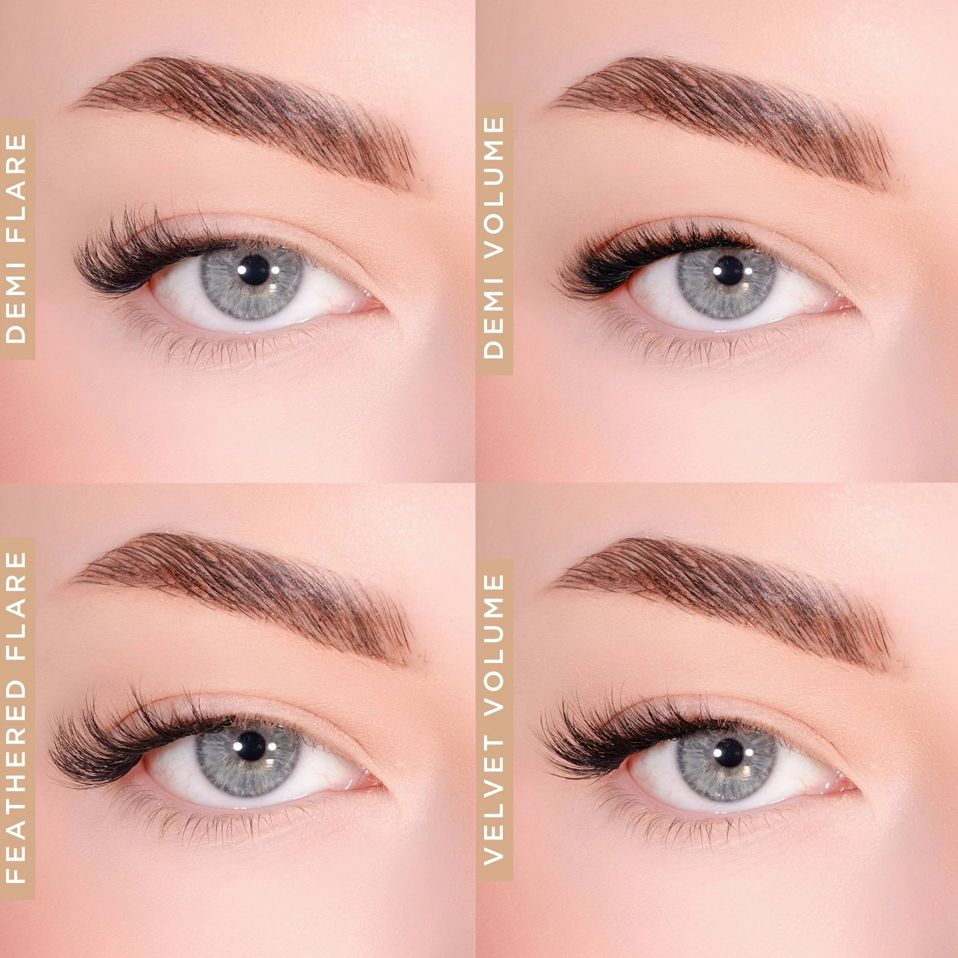 Feathered Flare Pre-Glued Half Lashes Set - Image 7