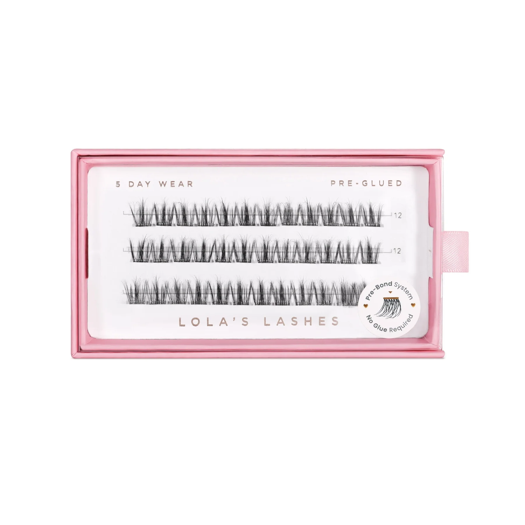 Feathered Single Length Pre-Glued Lashes - Image 2