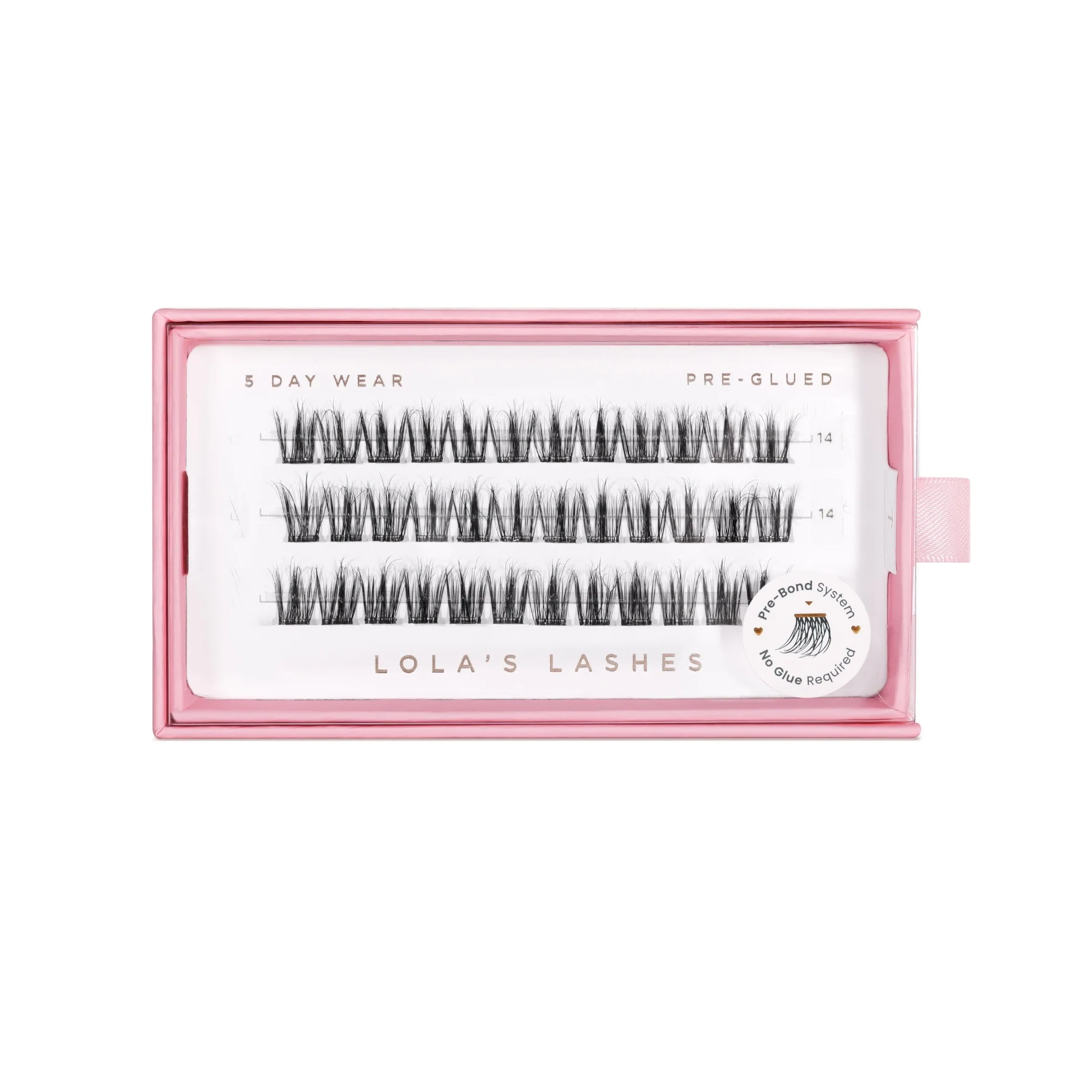 Feathered Single Length Pre-Glued Lashes - Image 3
