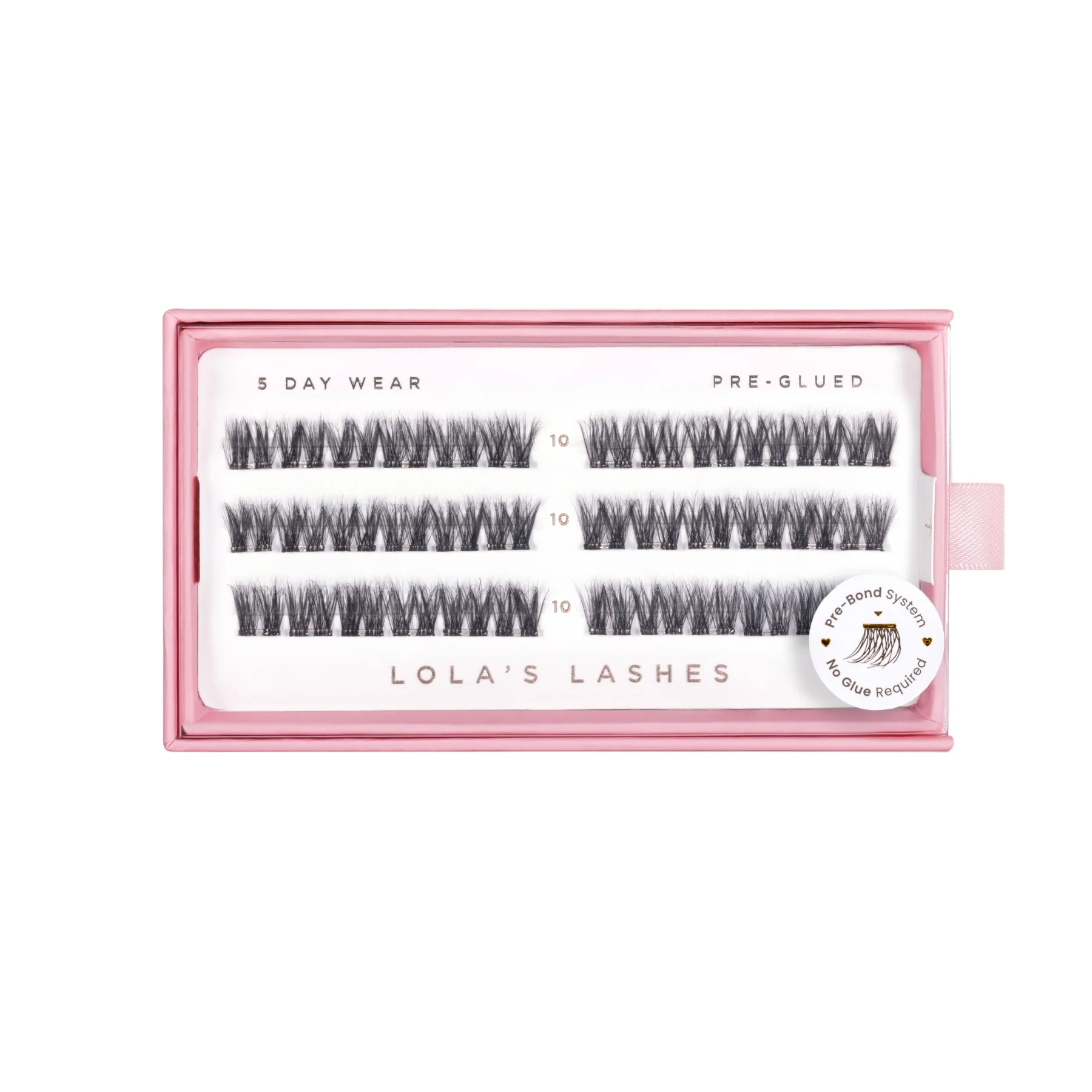 Feathered Volume Single Length Pre-Glued Lashes