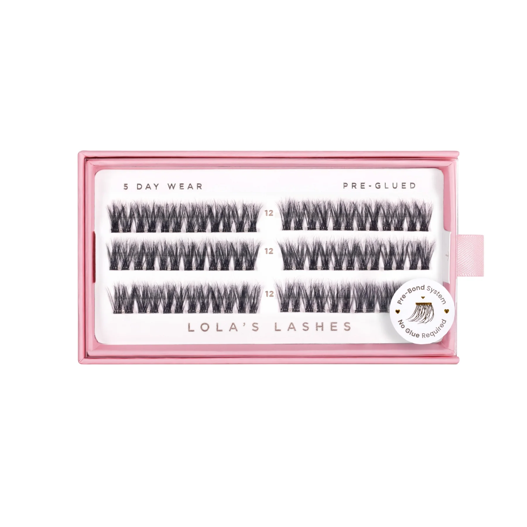 Feathered Volume Single Length Pre-Glued Lashes - Image 2