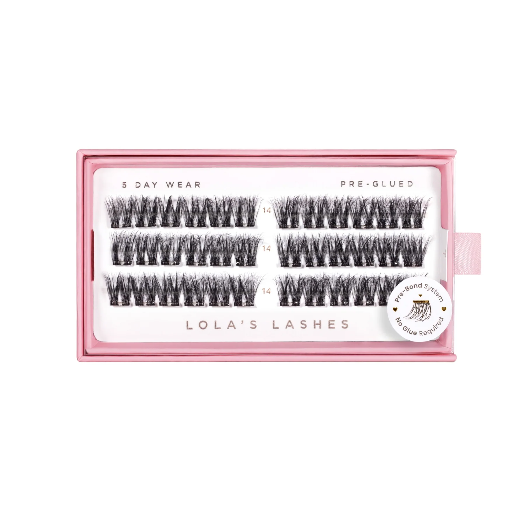 Feathered Volume Single Length Pre-Glued Lashes - Image 3