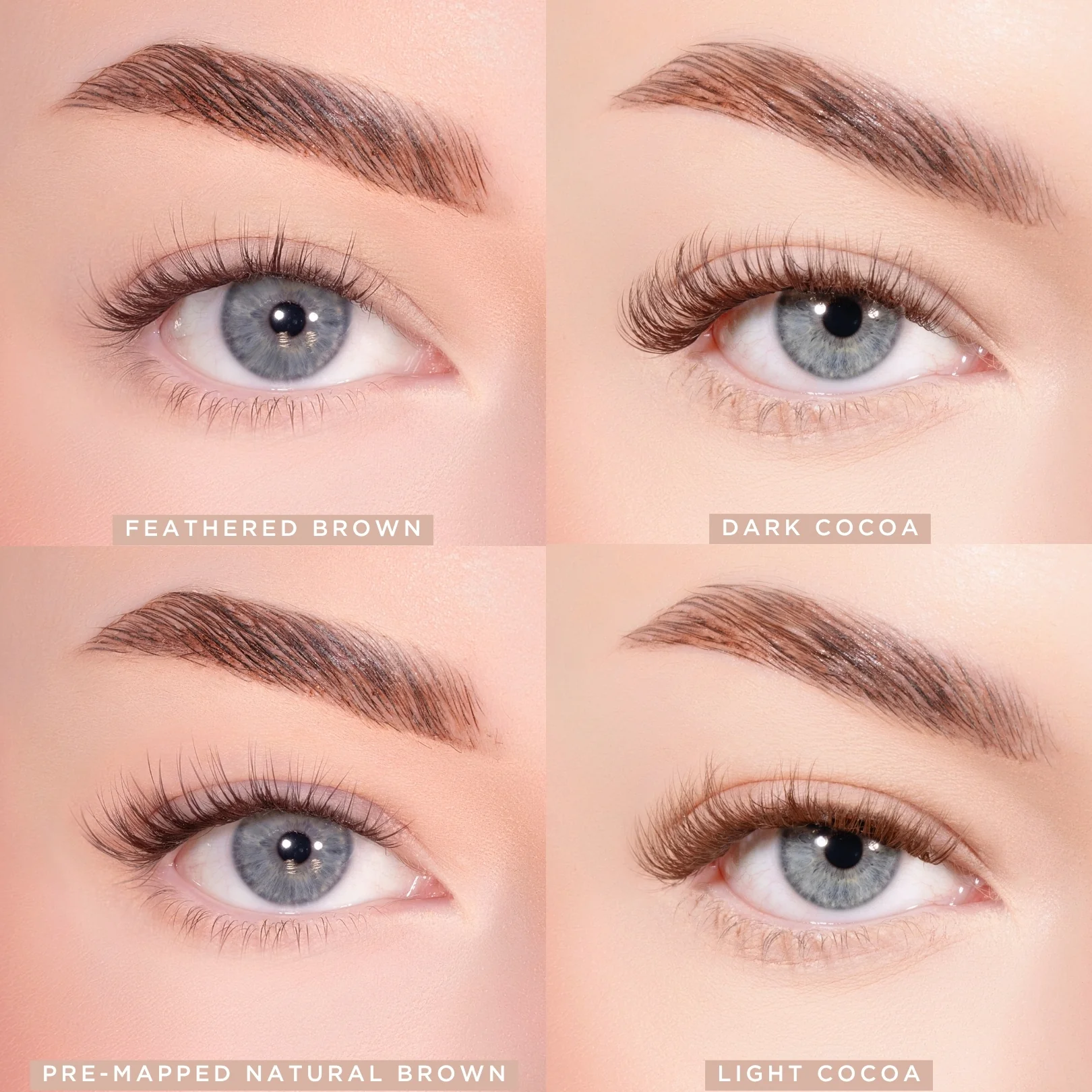 Natural Pre-mapped Dark Brown Pre-Glued Lashes - Image 4