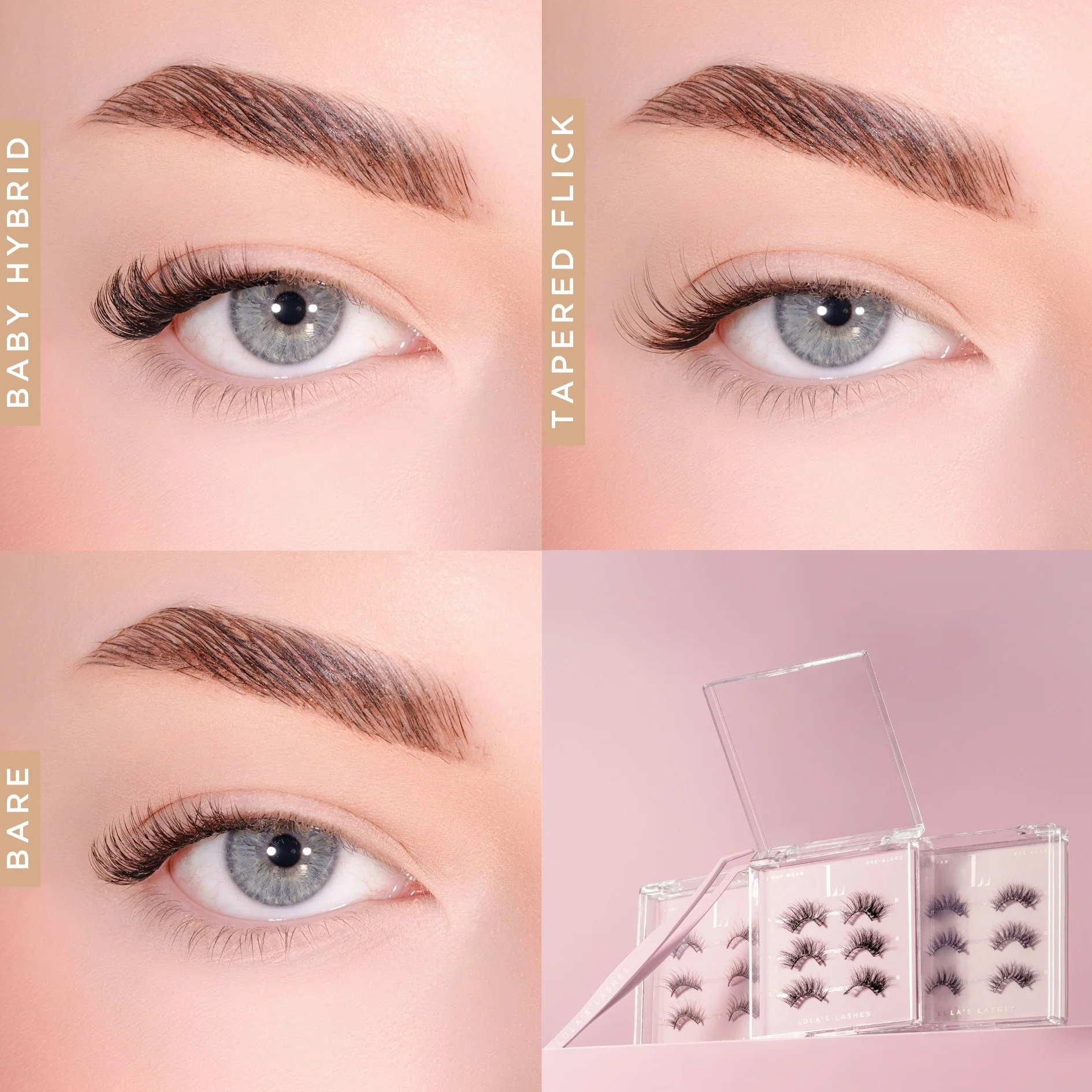Pre-Glued Half Lashes Trio Starter Bundle - Image 3