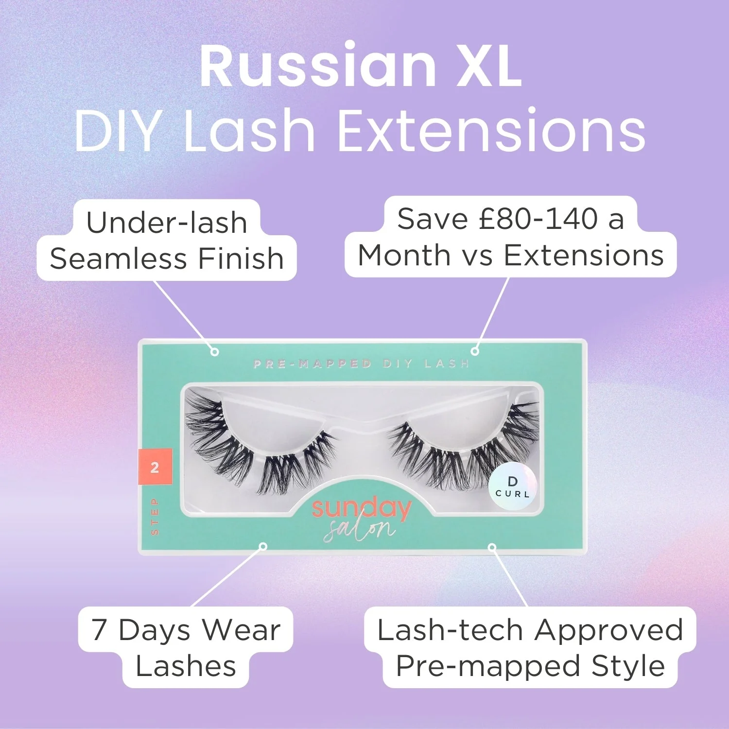 Russian XL DIY Lash Extensions Starter Set - Image 3
