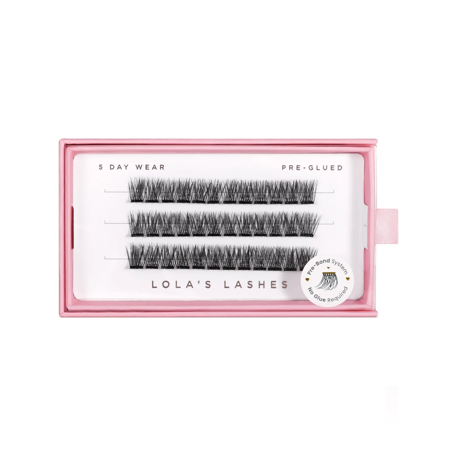 Subtle Single Length Pre-Glued Lashes - Image 2