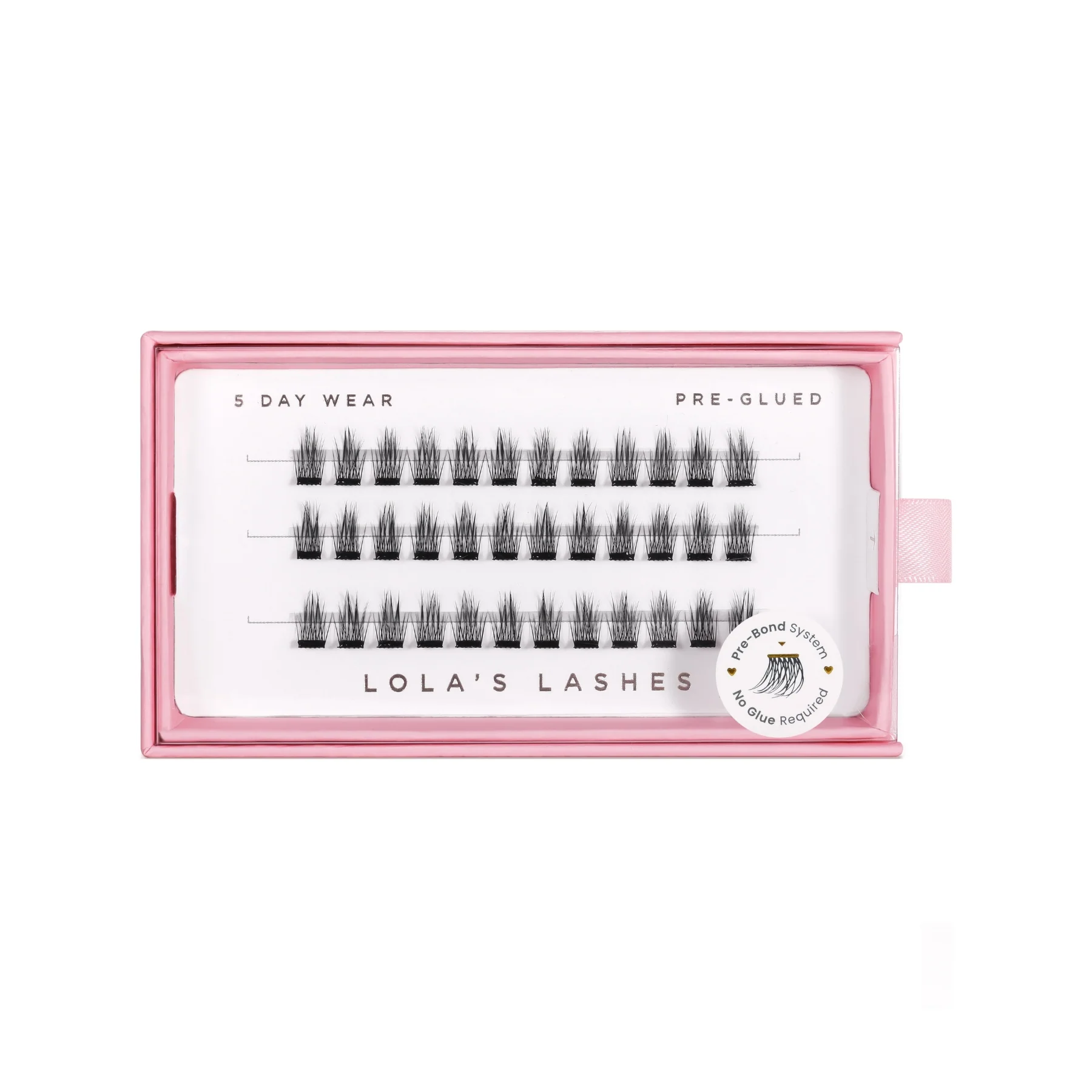 Tapered Single Length Pre-Glued Lashes